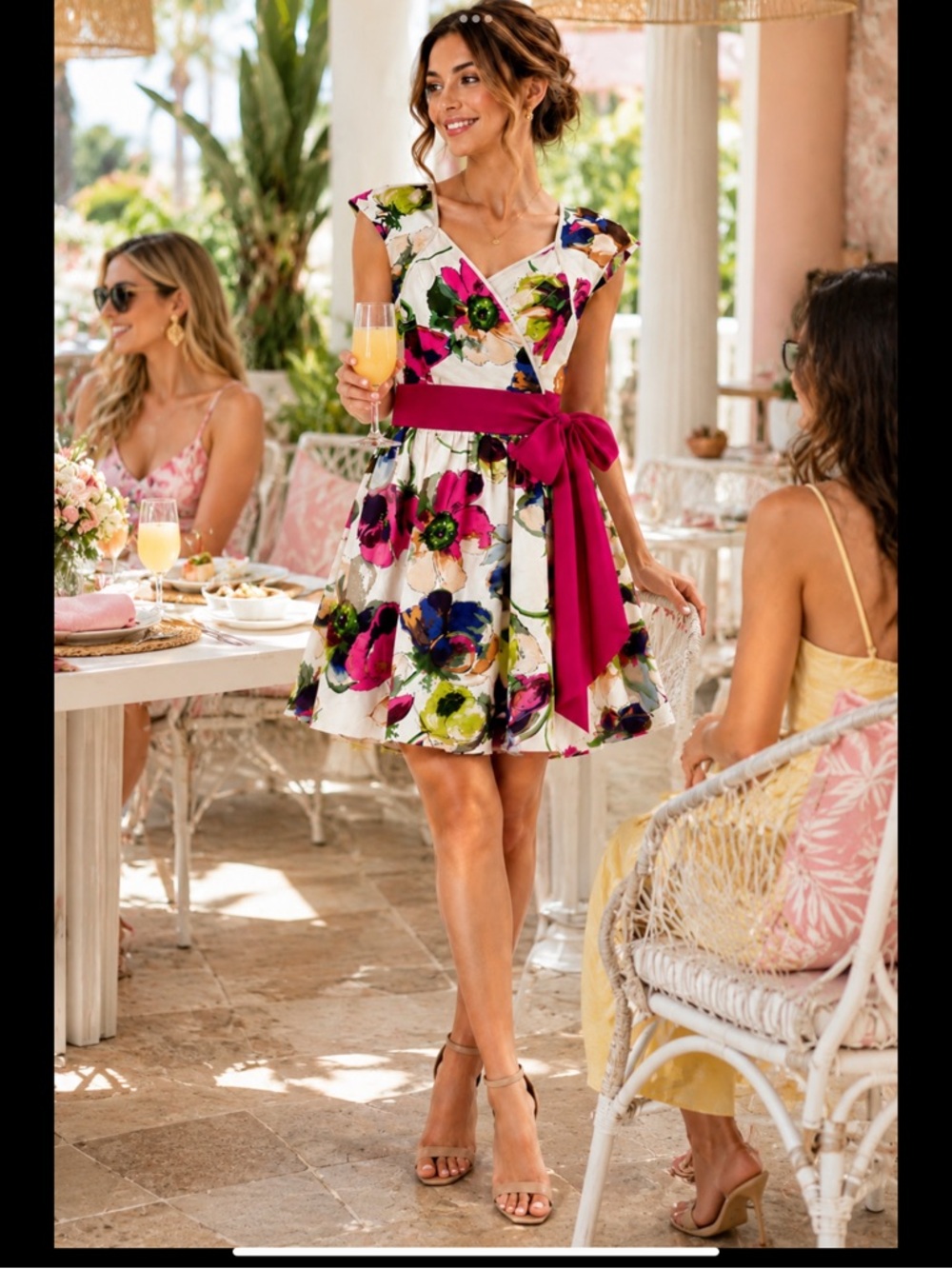 Ted Baker London English Garden Wrap Dress NWT Silk Cotton Floral Dress 🌸 - Picture 7 of 16